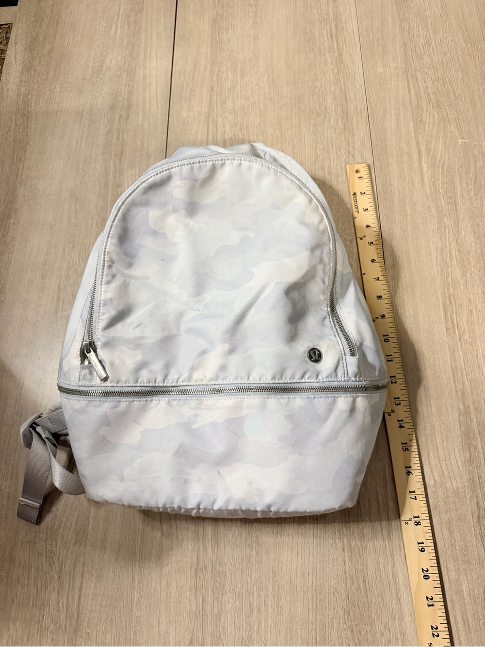 lululemon athletica Light Gray Camo Backpack